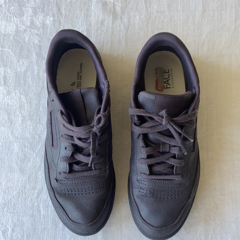 **SOLD Reebok x FACE Stockholm dark purple sz 8.5